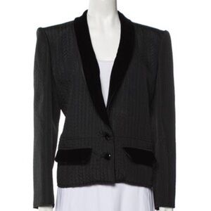 Valentino Night blazer with velvet embellishments